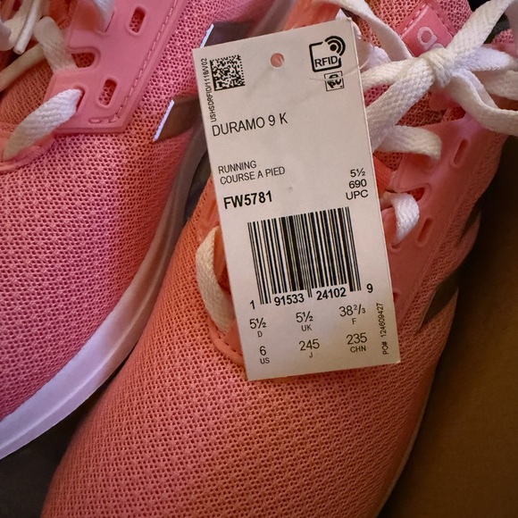 Adidas Kids Sneakers in Pink and White sz6 - Picture 2 of 4